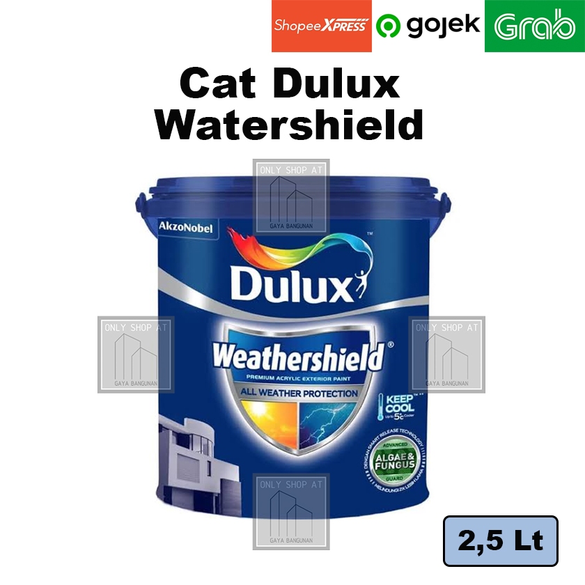 Cat Dulux Watershield Warna Brilliant White 2.5 Liter (Instant)