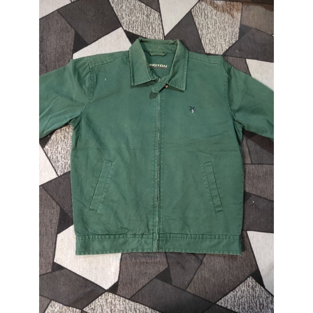 jaket Harington noton canvas tebal second