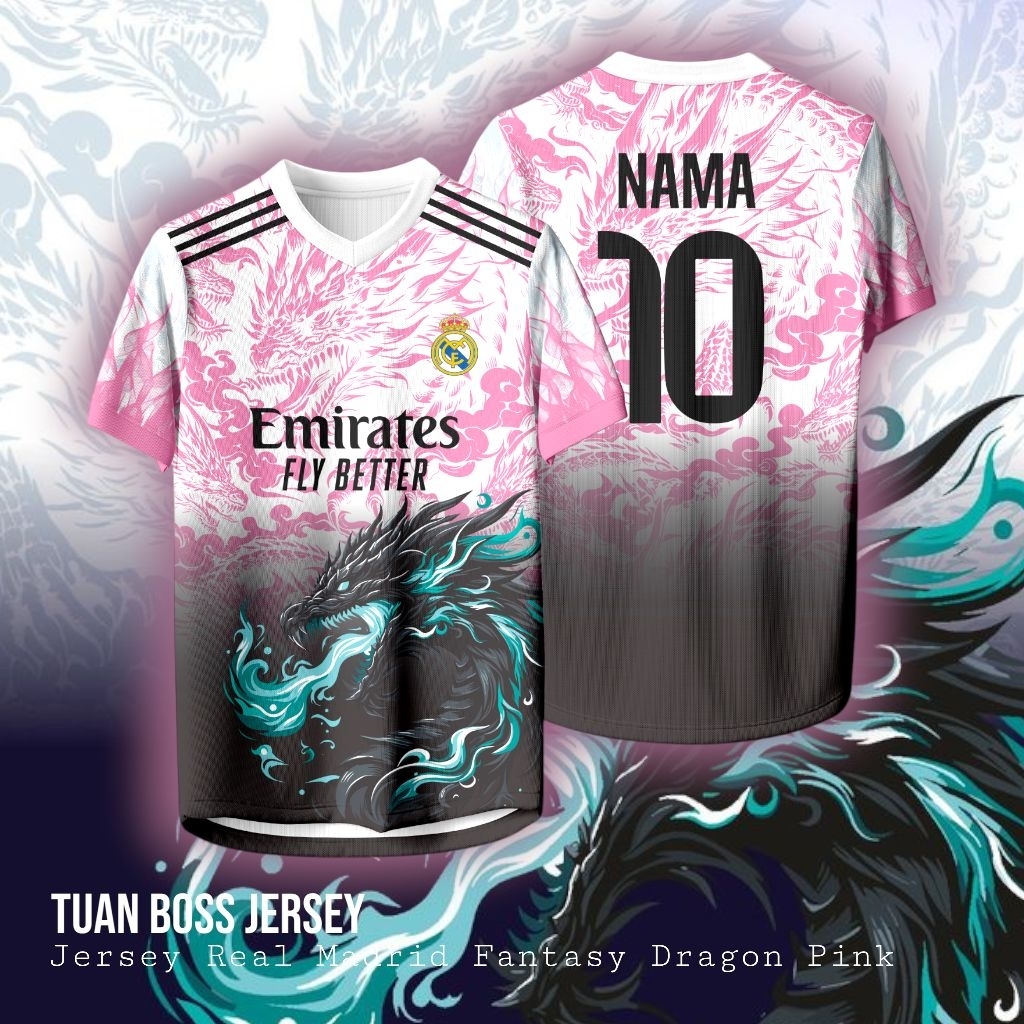 JERSEY MADRID FANTASY DRAGON PINK
