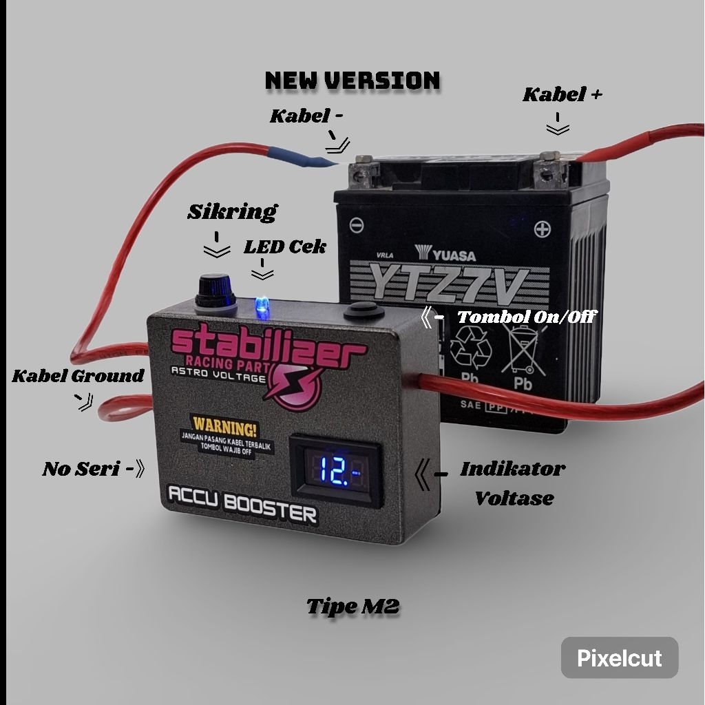 Penghemat Bbm Stabilizer Aki Accu Mobil ASTRO VOLTAGE M2 Original