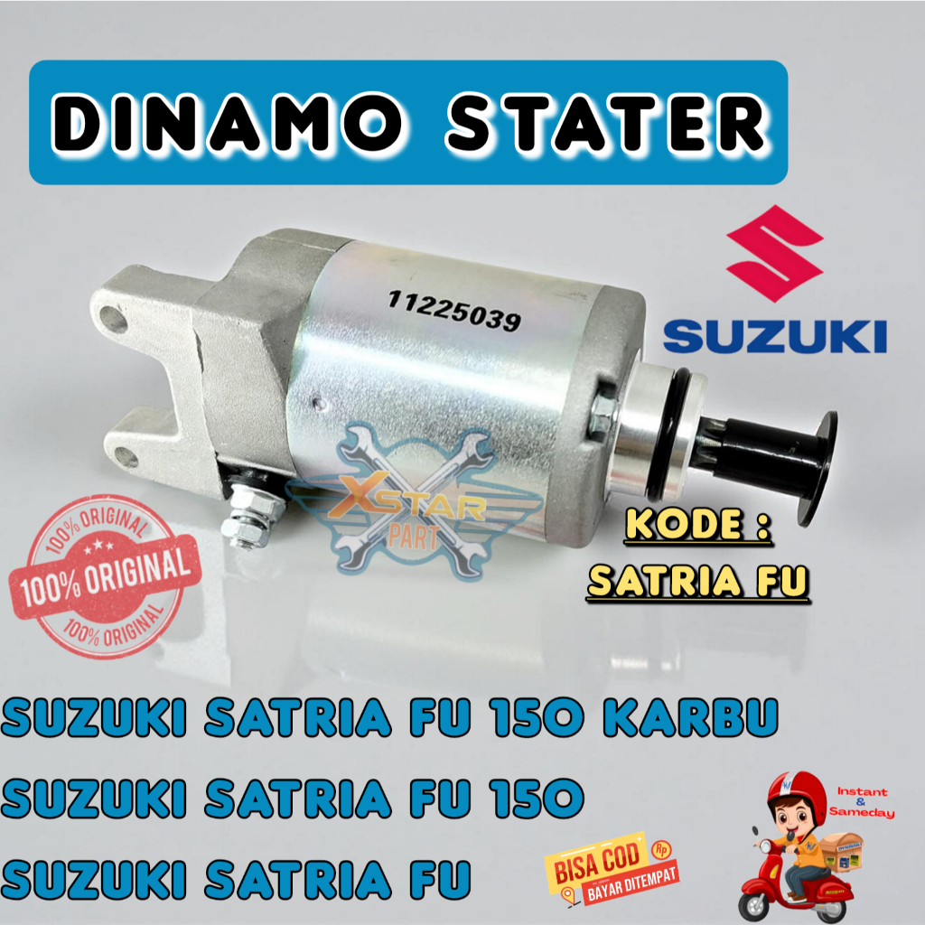 ORI DINAMO STATER KODE SATRIA FU MOTOR satria fu 150 lama (karburator)/baru (injeksi)