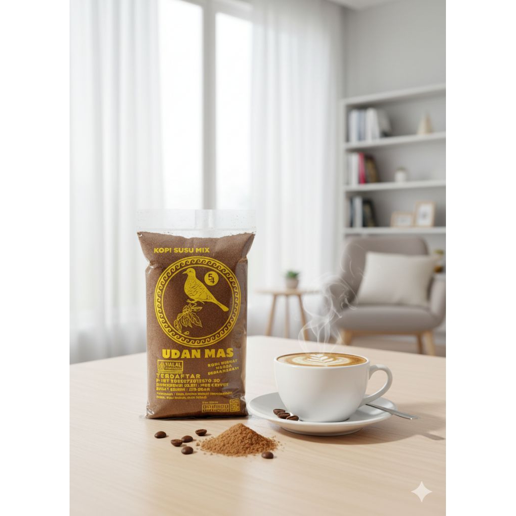 KOPI MIX SUSU 250 GRAM CAP PERKUTUT UDAN MAS 54