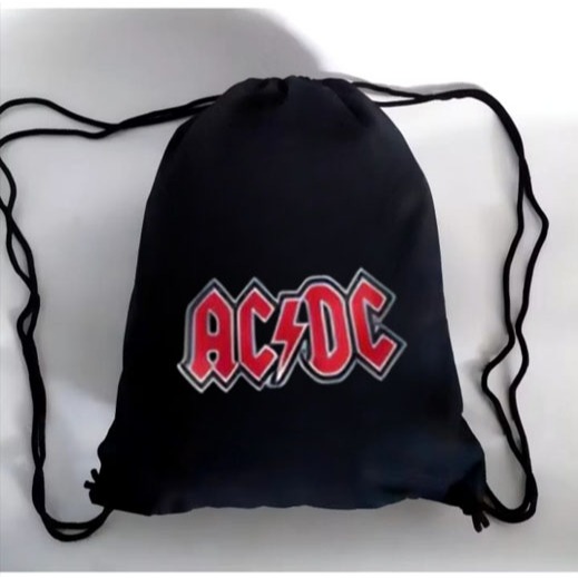 Tas Serut Anti Air Pria Wanita Taslan 30x40cm || String Bag Waterproof Unisex Taslan 30x40cm