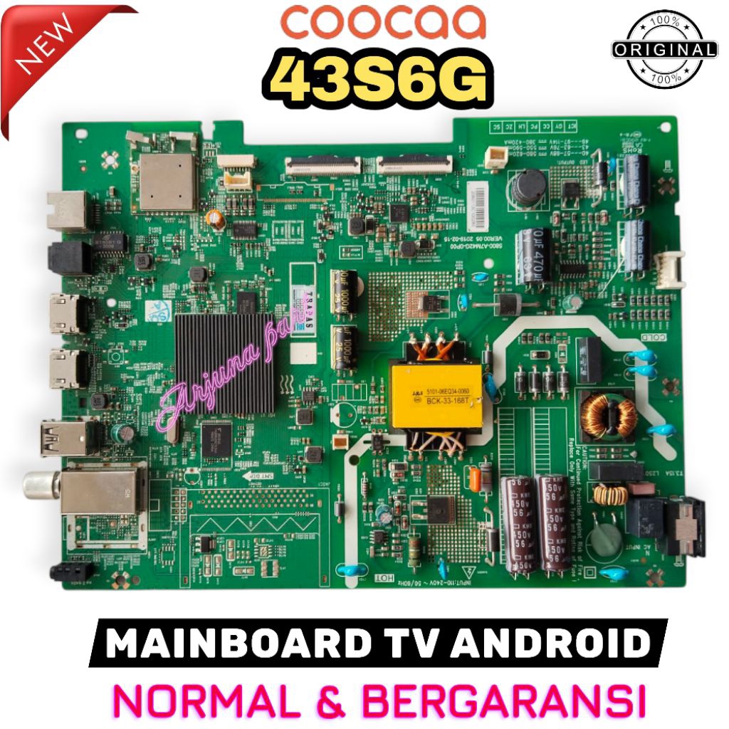 MB TV COOCAA 43S6G / MAINBOARD TV COOCAA 43S6G / MODUL TV COOCAA 43S6G / MESIN TV COOCAA 43S6G / MB 