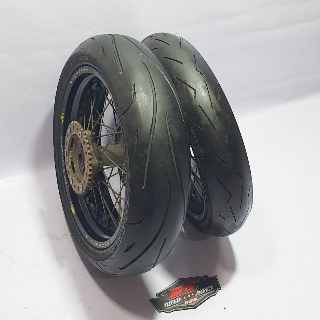 WHELLSET SUPERMOTO TROMOL YZ 250 ORIGINAL COPOTAN PNP KLX 150 DYRACKER 150
