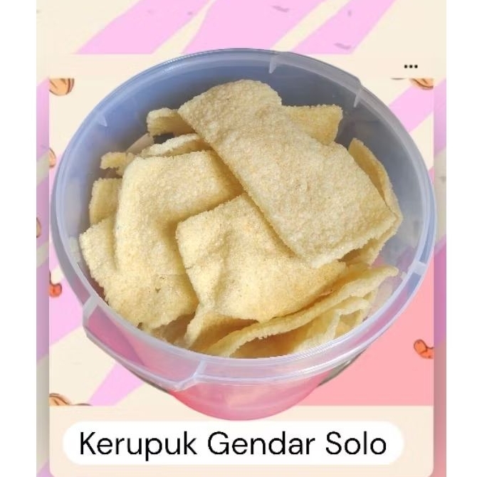 Kerupuk gendar solo Toples 5L