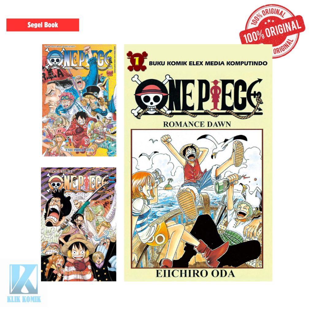 Komik Manga ONE PIECE EIICHIRO ODA Cetakan Regular Original Elex Media