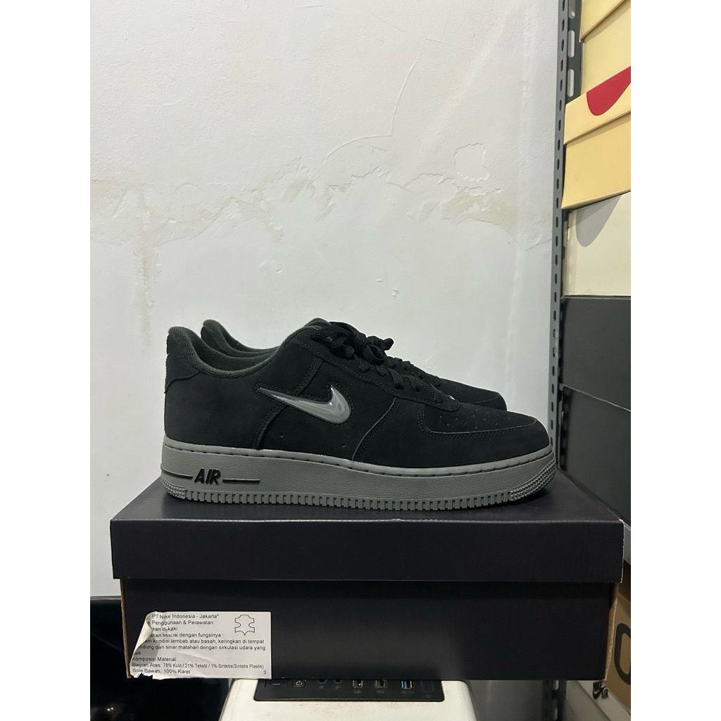 nike air force 1 black grey (100% authentic)