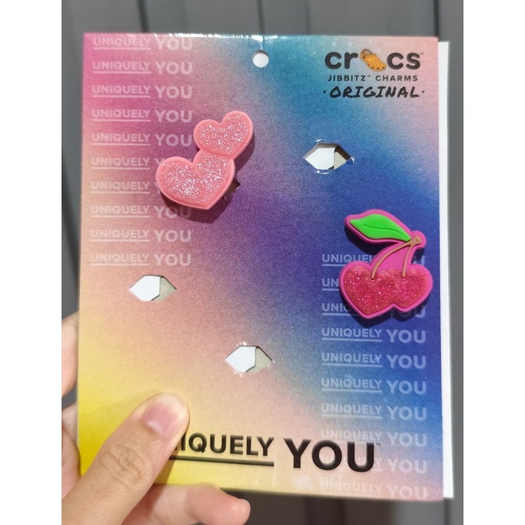 jibbitz glitter crocs ori