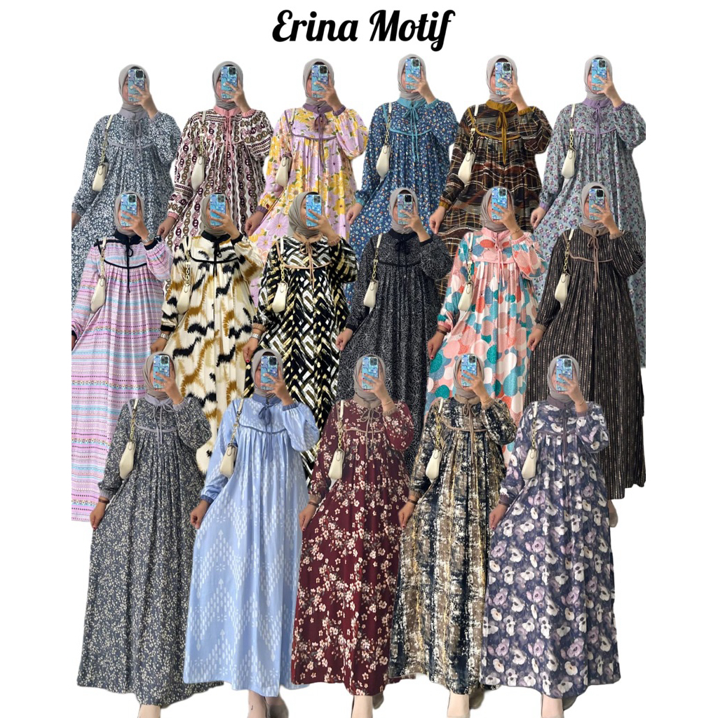ERINA DRESS MOTIF//GAMIS WANITA