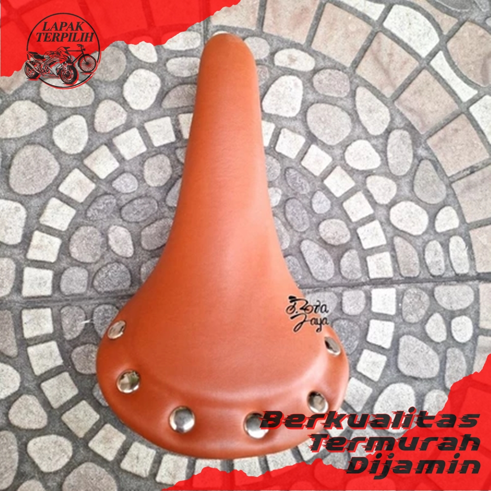 SADEL JOK JADUL KLASIK RETRO PAKU WARNA COKLAT FIXIE SPAREPART SEPEDA TERMURAH