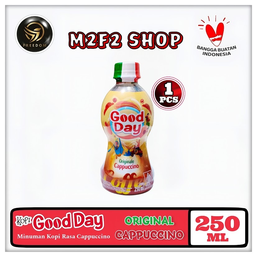 Good Day Originale Cappuccino Coffee | Minuman Kopi Rasa Cappuccino Botol Pet - 250 ml (Kemasan Satu