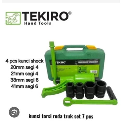 TEKIRO KUNCI TORSI RODA TRUCK SET 7 PCS (AU-KTT7) Tekiro Torsi Roda Truk Set 7 Pcs / Labor Saving Wr