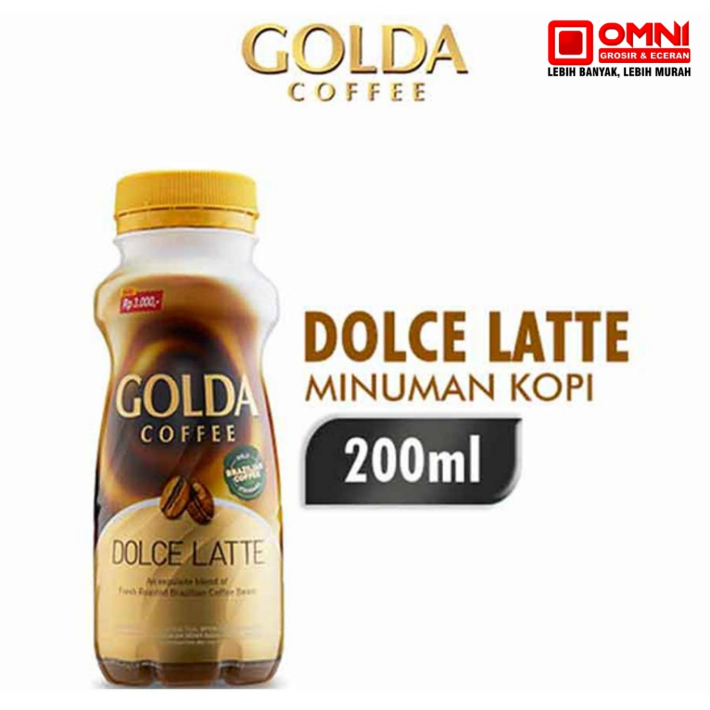 Golda Coffee Drink Dolce Latte 200ml - Kopi Botol Golda
