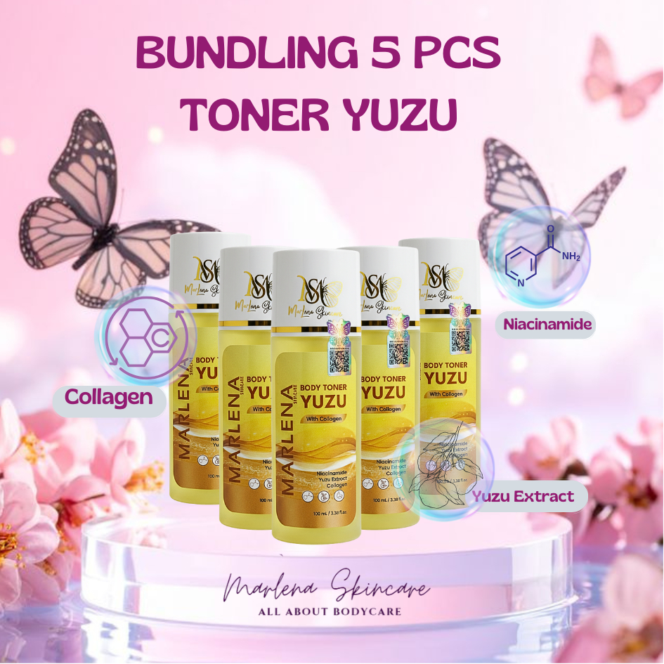 Toner Kelupas Badan PEMUTIH LIME YUZU WITH COLLAGEN Dosis Tinggi
