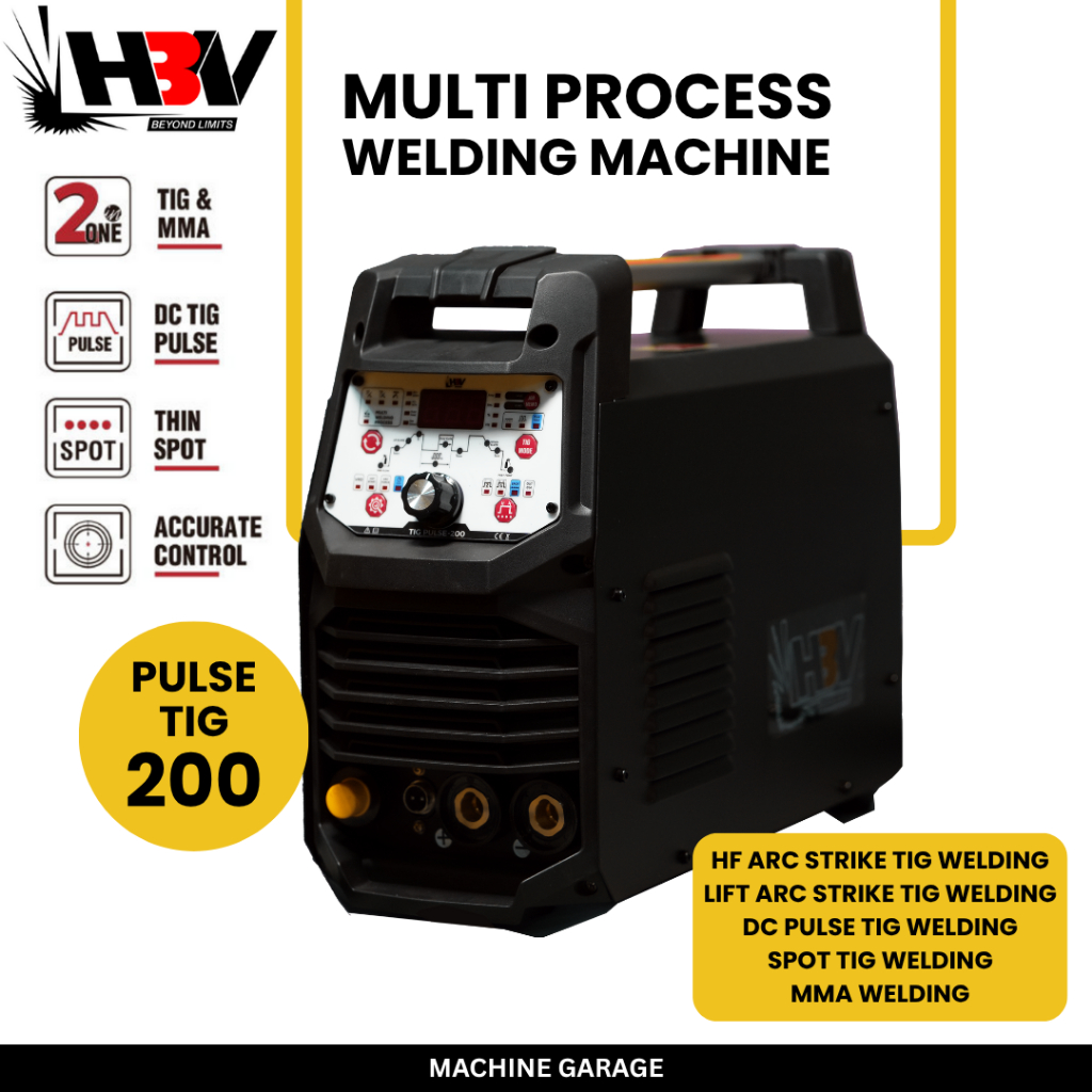 MESIN LAS TIG PULSE 200 HBV multifunction welding machine HEAVY DUTY