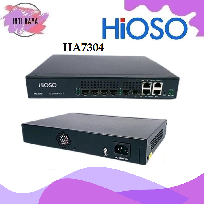 HIOSO HA7304 OLT EPON GEPON 4 PON Port Non SFP HA7304