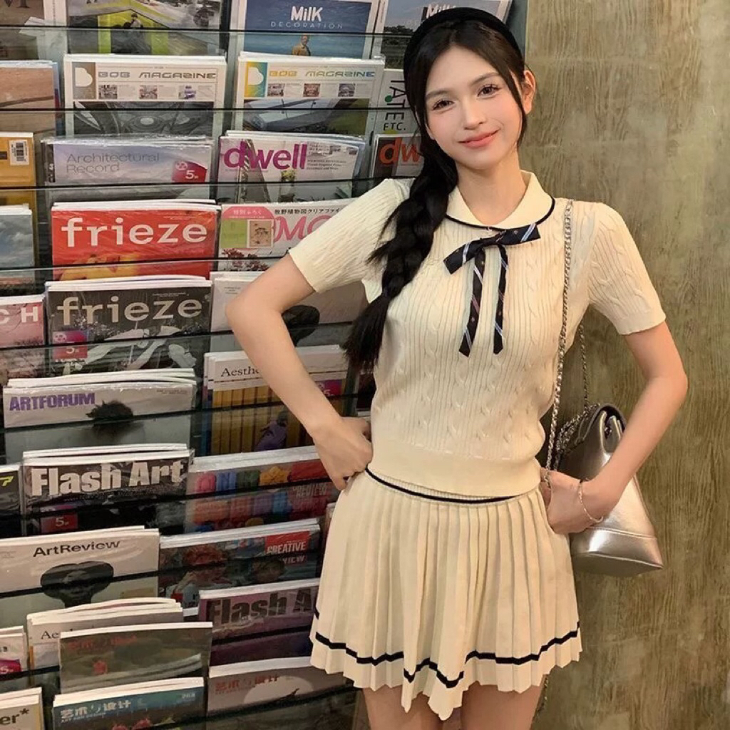 One Set Korean Preppy Look