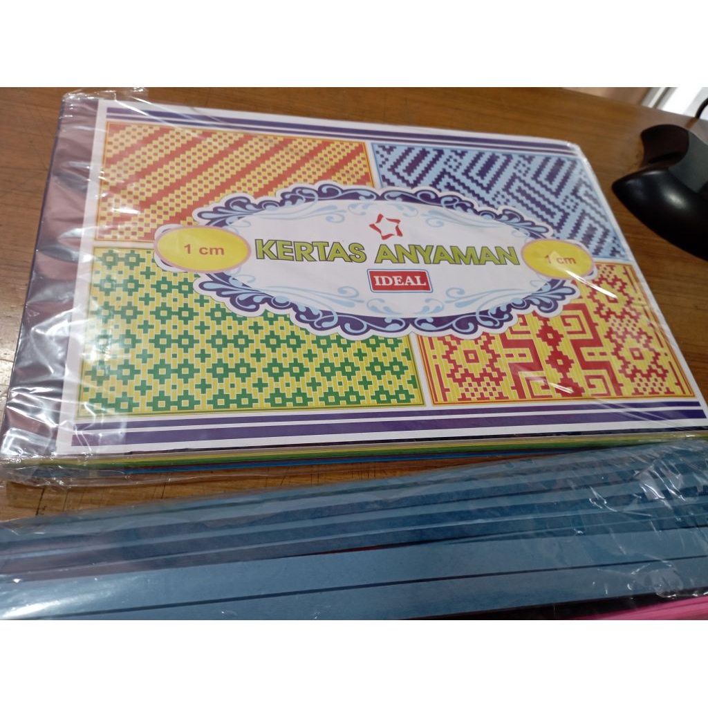 Kertas Anyaman Siap Pakai Ukuran 1 cm dan 0,5 cm