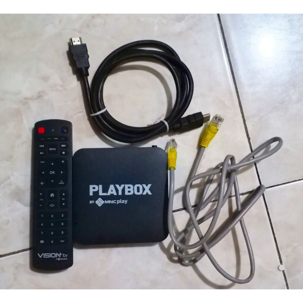 Playbox MNC Vision TV Box CYBORG001 – Streaming & Siaran TV via Internet, Kondisi Baik