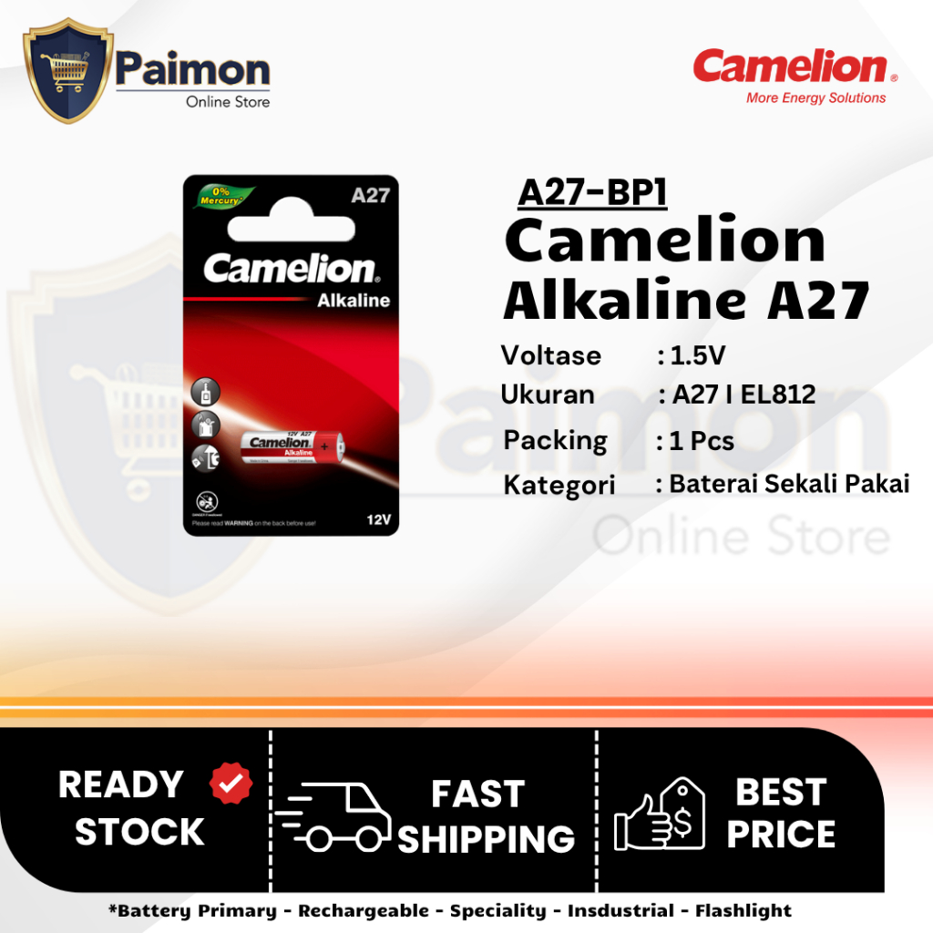 Baterai A27 Alkaline A27 | Camelion Baterai Alkaline A27 BP1 Baterai Remote
