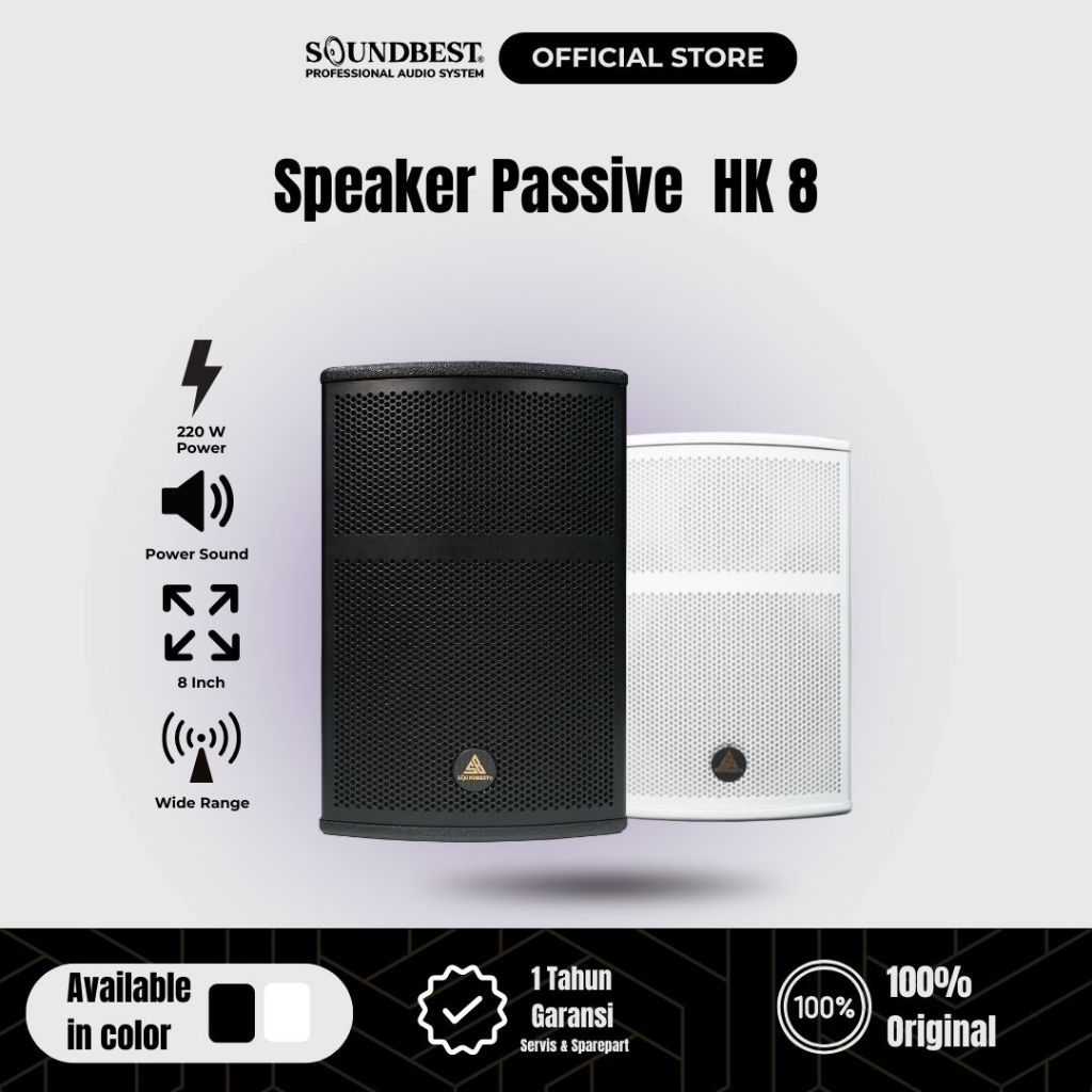 (JUAL 2 BUAH) SOUNDBEST Speaker Pasif HK 8 Garansi Resmi