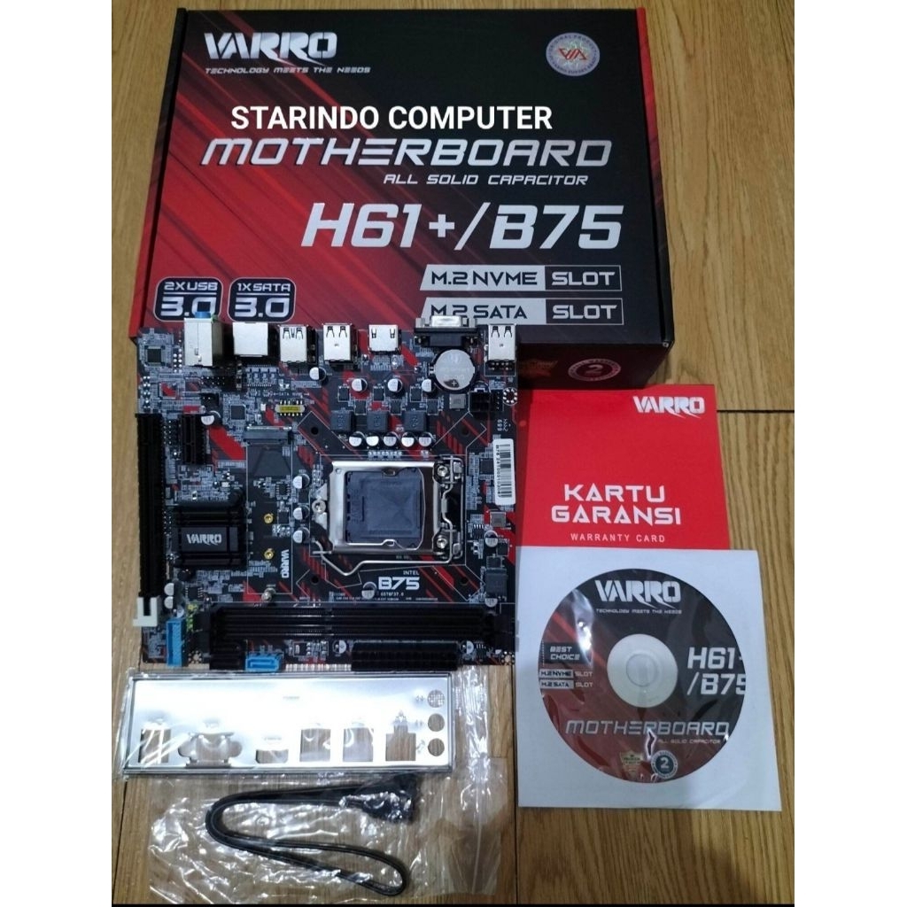 Motherboard varro H61 plus B75 intel LGA 1155 DDR3 NVME