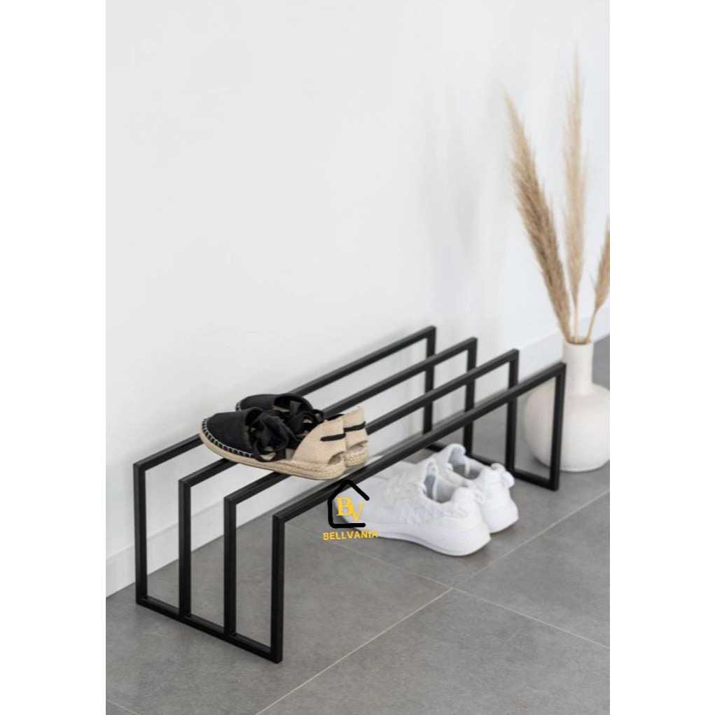 Rak Sepatu Minimalist Industrial