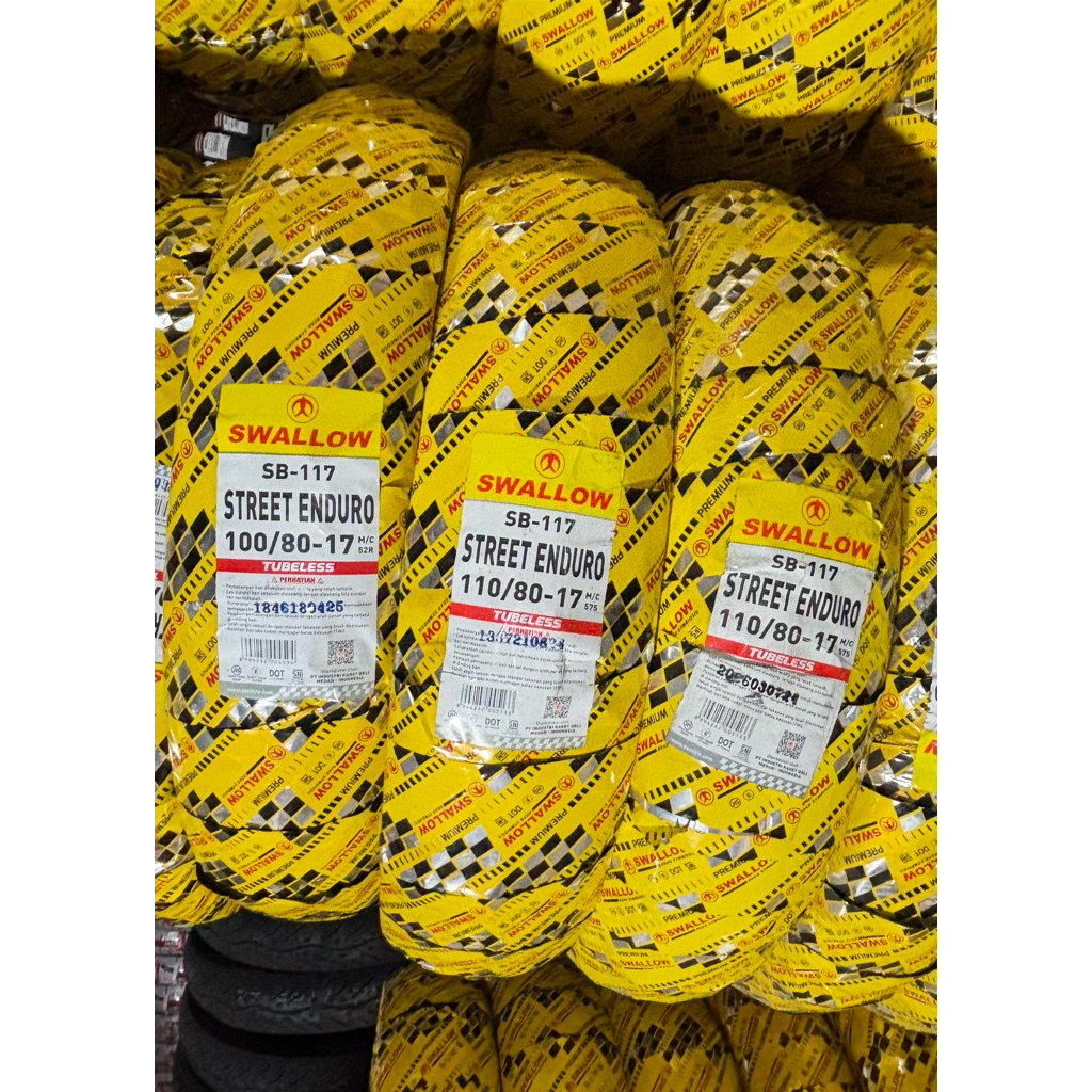 Ban luar swallow 110/80-17 120/80-17 130/70-17 140/70-17 sb117 street enduro tubeless dual purpose