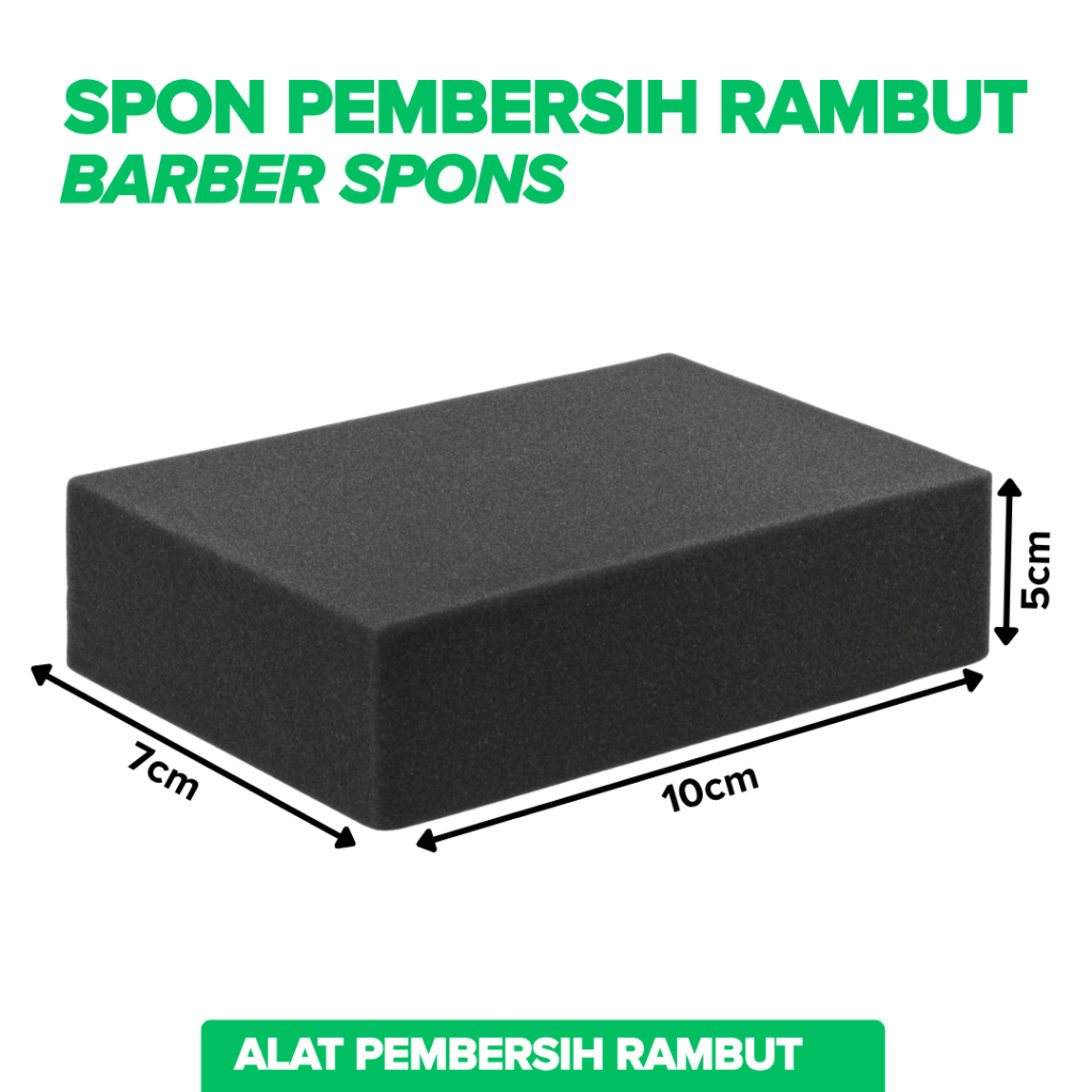 Spon Busa Pembersih Sisa Rambut Cukur Pangkas Rambut Barbershop