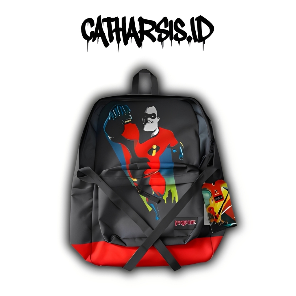 100% ORI✅ - TAS JANSPORT INCREDIBLE SUPERHERO BAGS SUPERBREAK - TAS RANSEL - TAS JANSPORT - JANSPORT