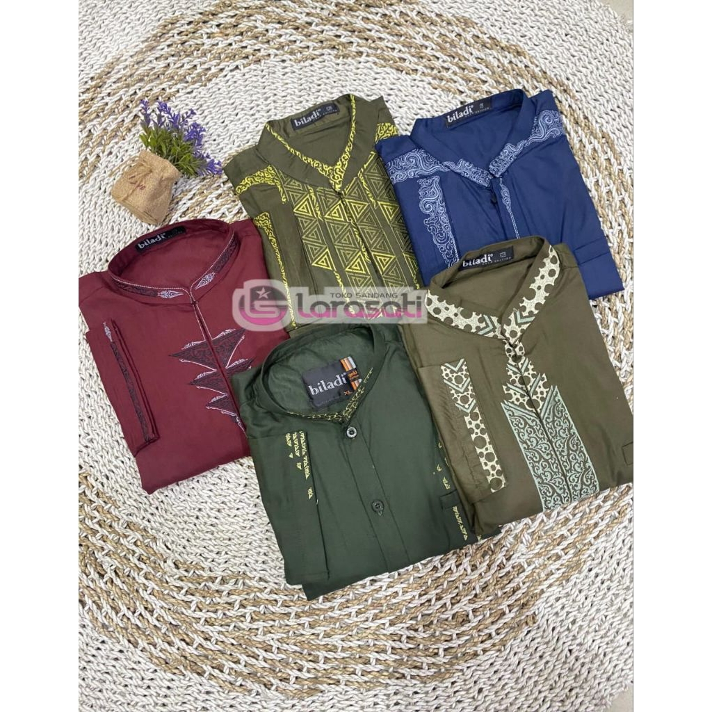 baju Koko merk BILADI dewasa pria/ baju Koko terbaru kekinian/ baju Koko kualitas premium