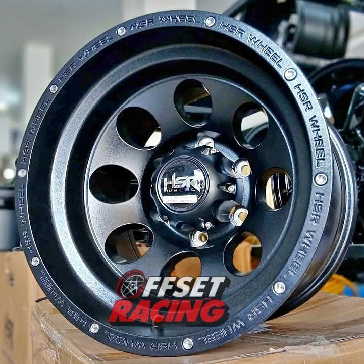 Velg Mobil Hardtop Ring 15 Lebar 10 HSR DUFFY PCD 6X139,7 Black Free Ongkir