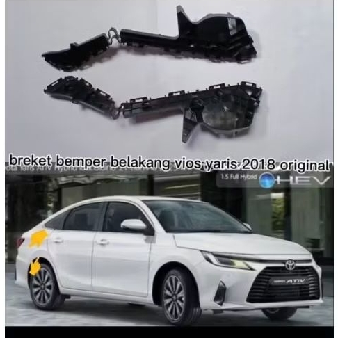 bracket breket bemper dudukan bumper belakang Toyota vios gen 4 Yaris facelift 2018-2021 kanan atau 
