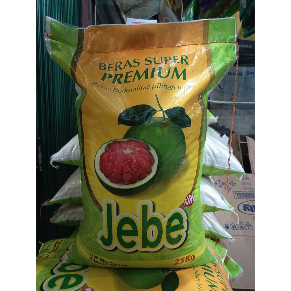 Beras Cap Jebe 25 kg Super Premium Jeruk 1 karung