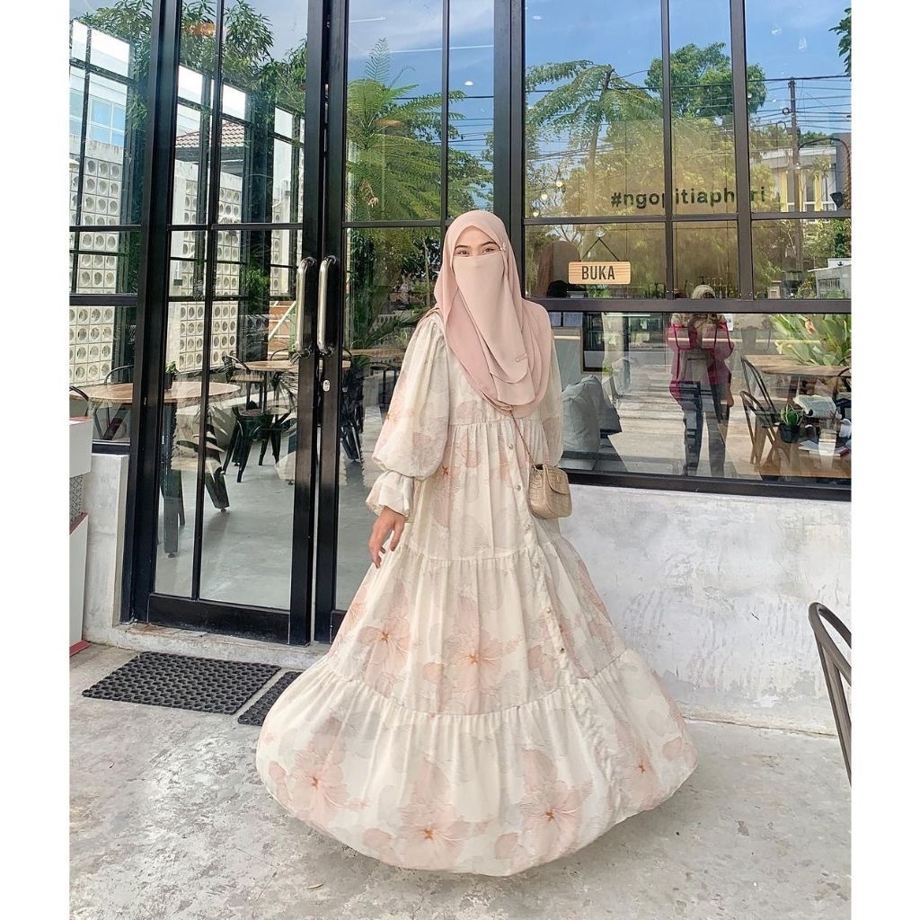 ELEGAN -Gamis Ceruty Jumbo ld 130 Terbaru dan Kekinian Ceruti Babydoll Premium Mayung By Kamalin Kod