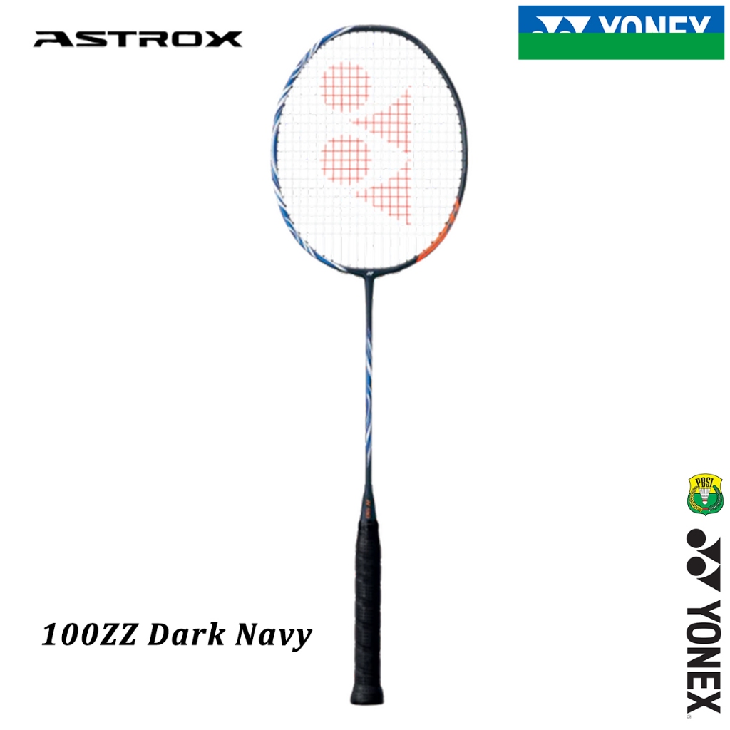 Bulu-tangkis Racket-Badminton YONEX ASTROX-100ZZ Blue Karbon Lengkap Individu 4U 26Lbs 83g Made In-J