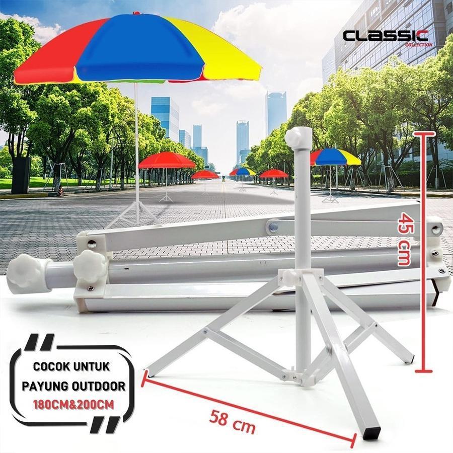 HS Kaki Tripod Penyangga Dudukan Payung Pantai Ukuran Besar