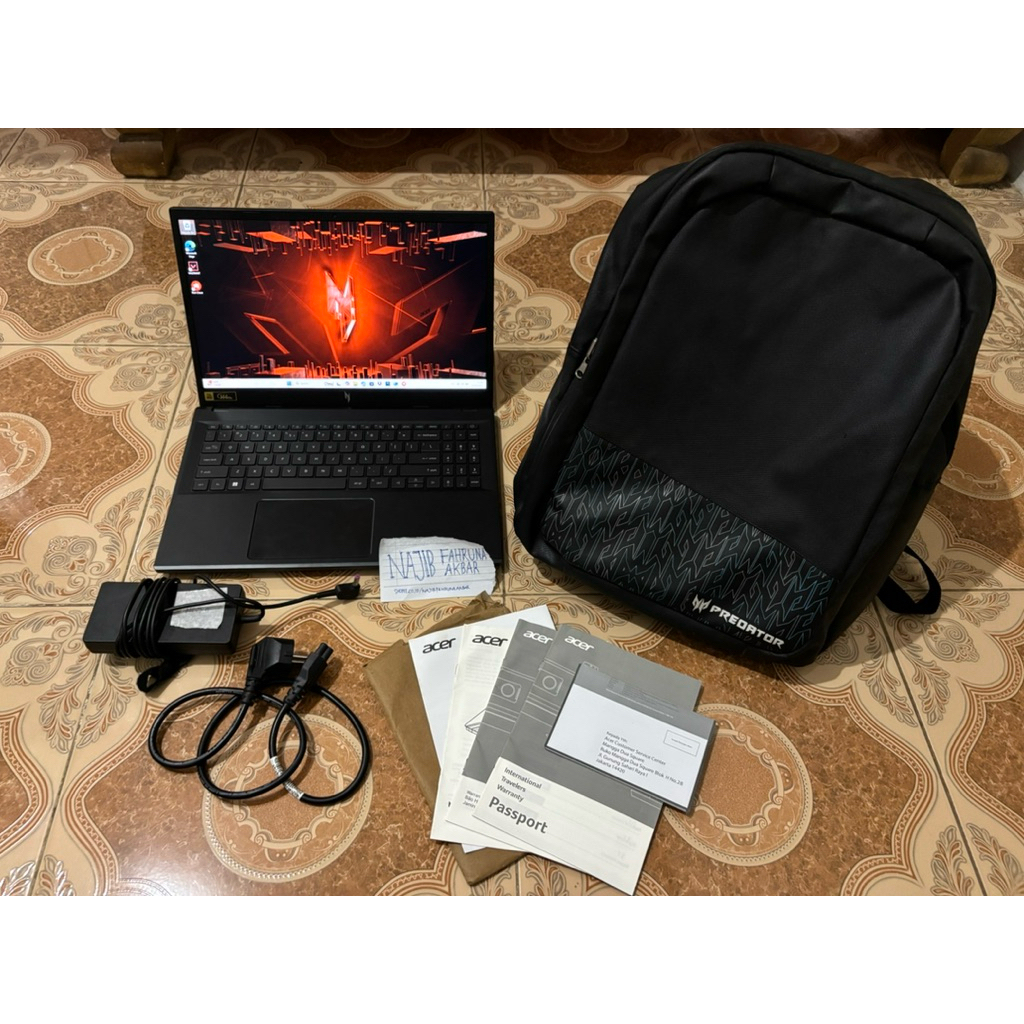 Acer Nitro V15 (ANV15-51-542G) Second/Bekas | i5-13420H | RTX 2050 | 8GB RAM | 512GB SSD