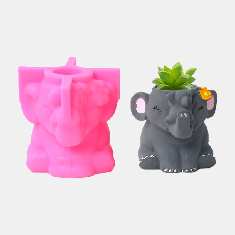 Malili | Cetakan Silikon | Cetakan Semen | Cetakan Resin | Cetakan Pink | Cetakan Pot Pink Gajah
