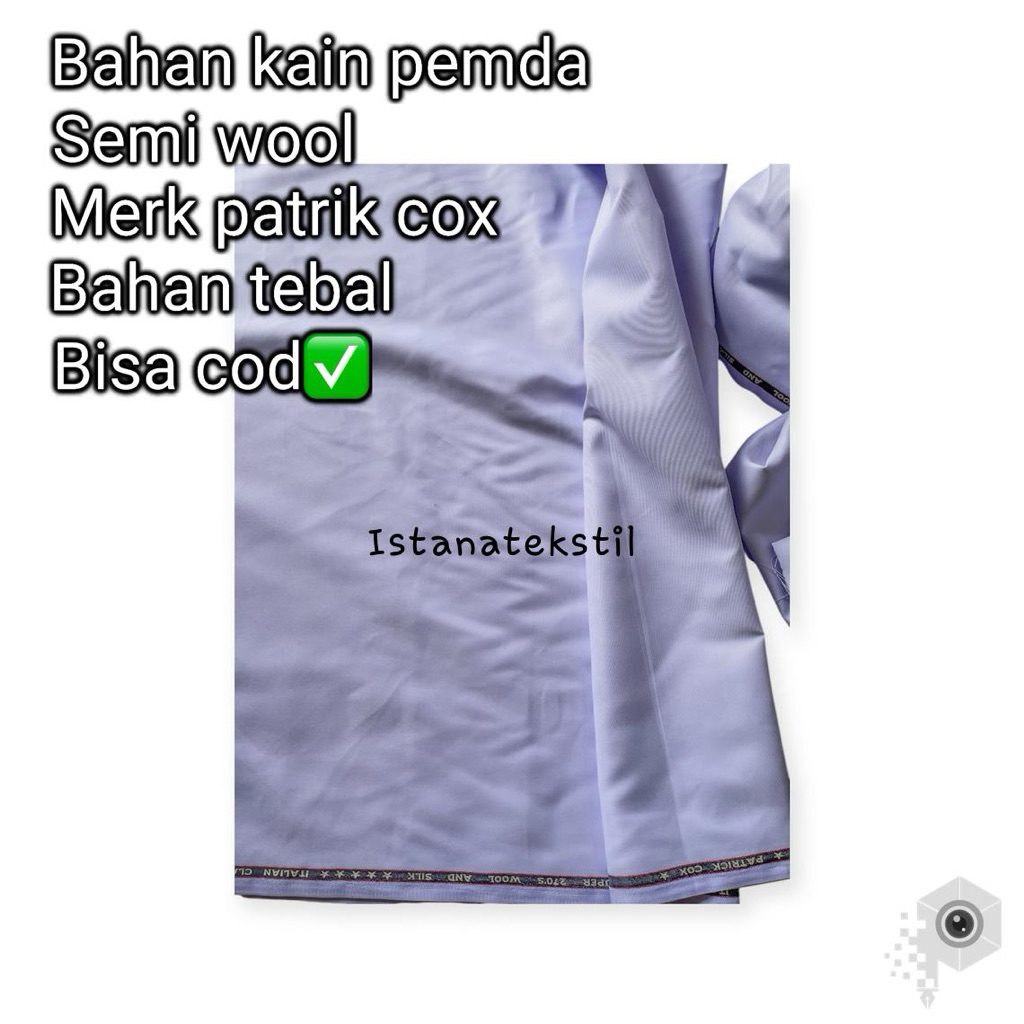 Kain Putih Seragam Kantor Perawat Dokter, Bahan (Patrik Cox)