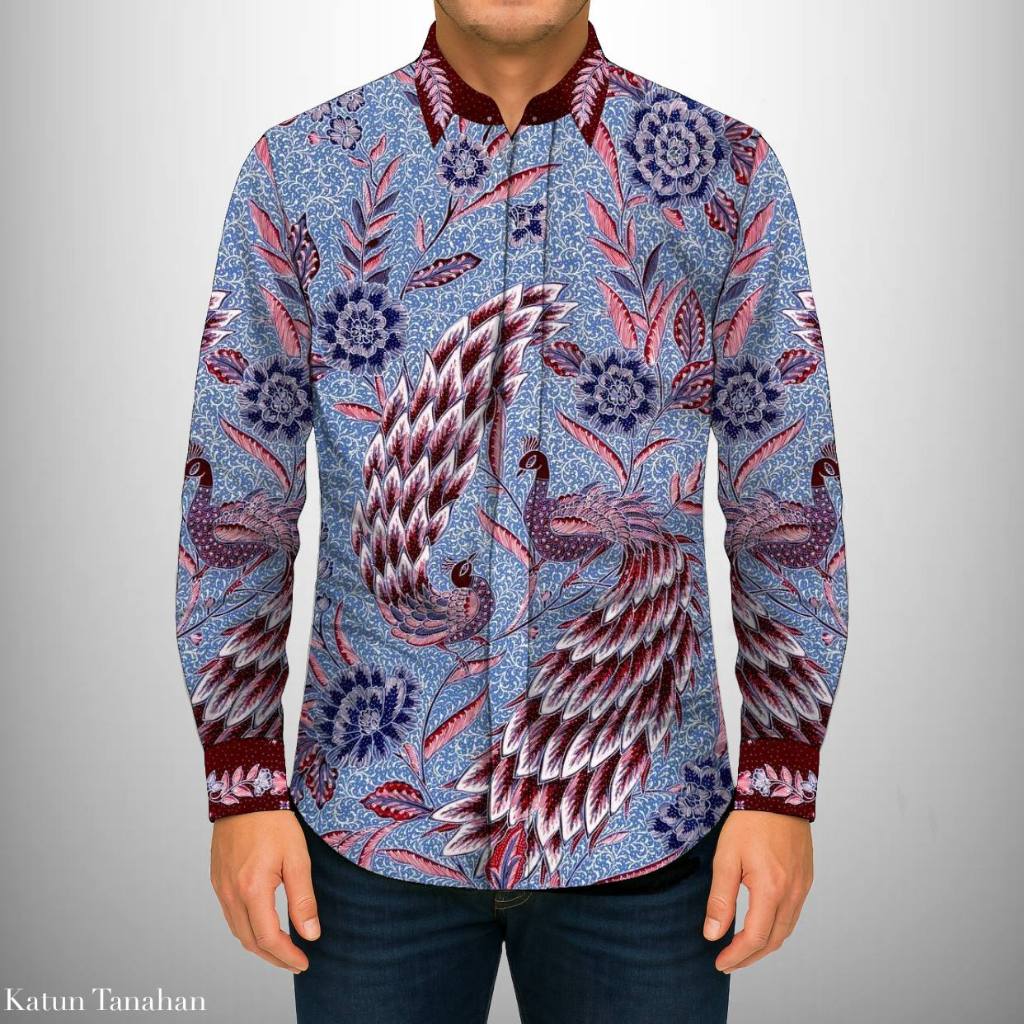 Bahan kemeja batik tulis asli original batik tulis tangan katun premium MS09890