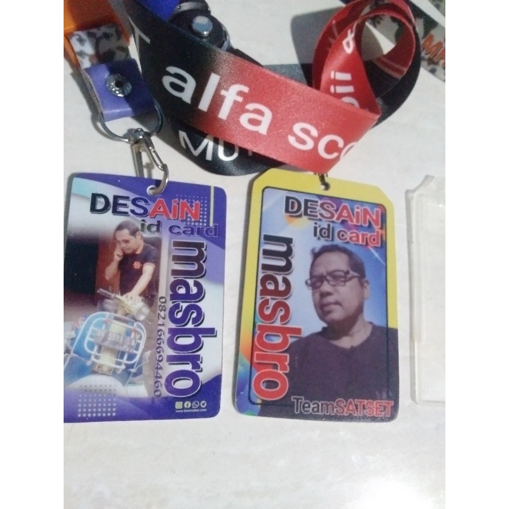 CUSTOM id card sablon uv timbal balik pvc
