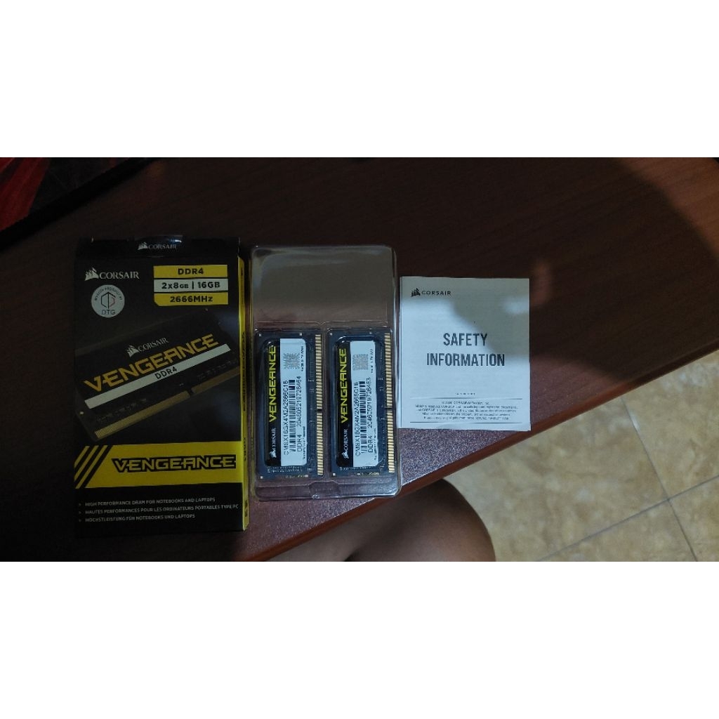 (Second) RAM Corsair Vengeance 2x8 Gb/16 Gb Dual Channel 2666 Mhz Sodimm.