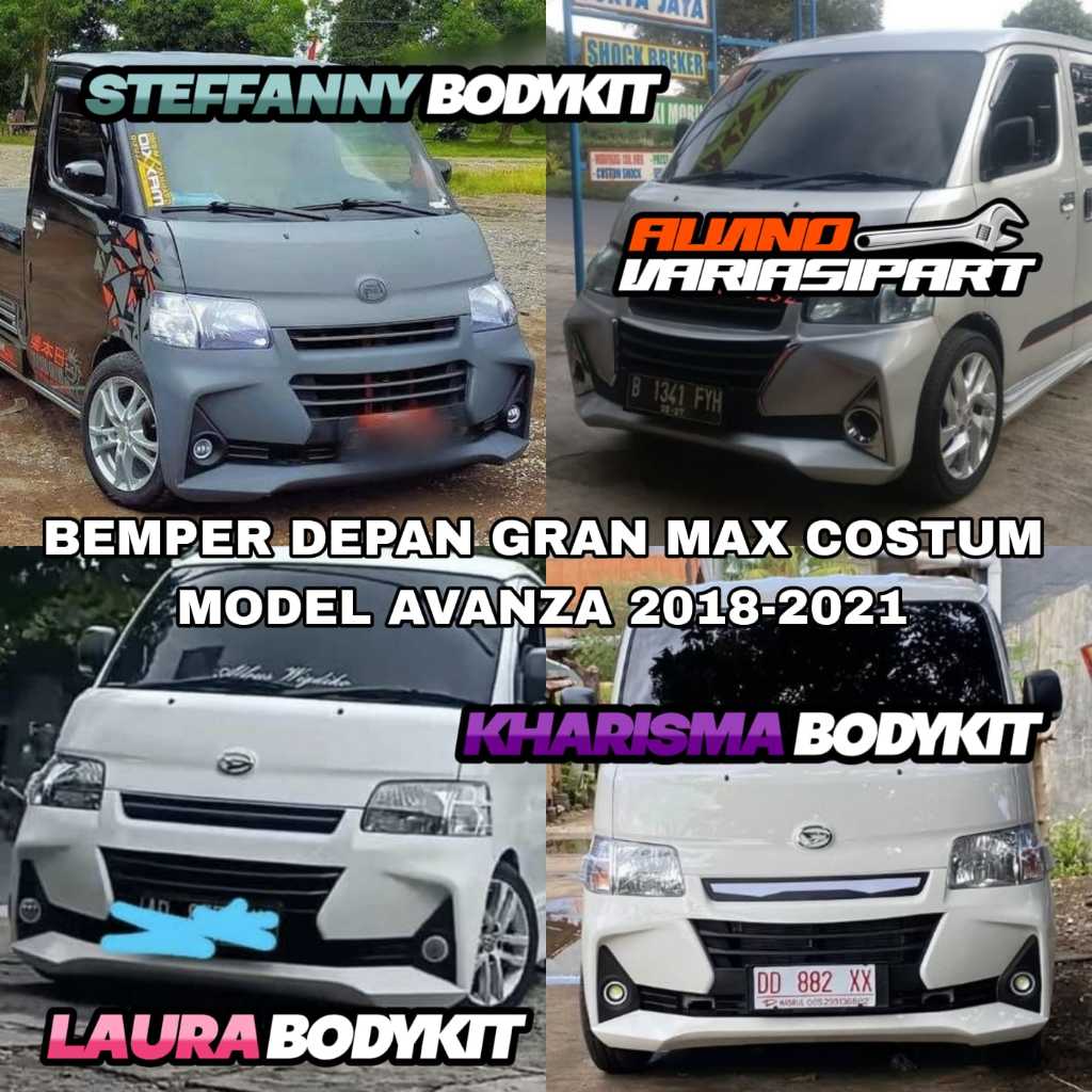 BEMPER DEPAN GRANDMAX COSTUM MODEL AVANZA 2018-2021 BUMPER DEPAN GRANDMAX MODEL AVANZA 2018-2021