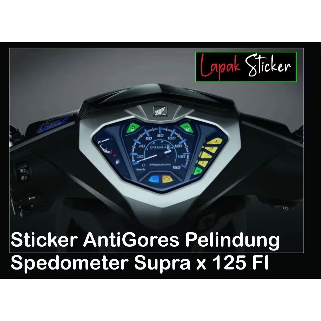 sticker antigores pelindung spedometer supra x 125 FI/ supra x 125 F1