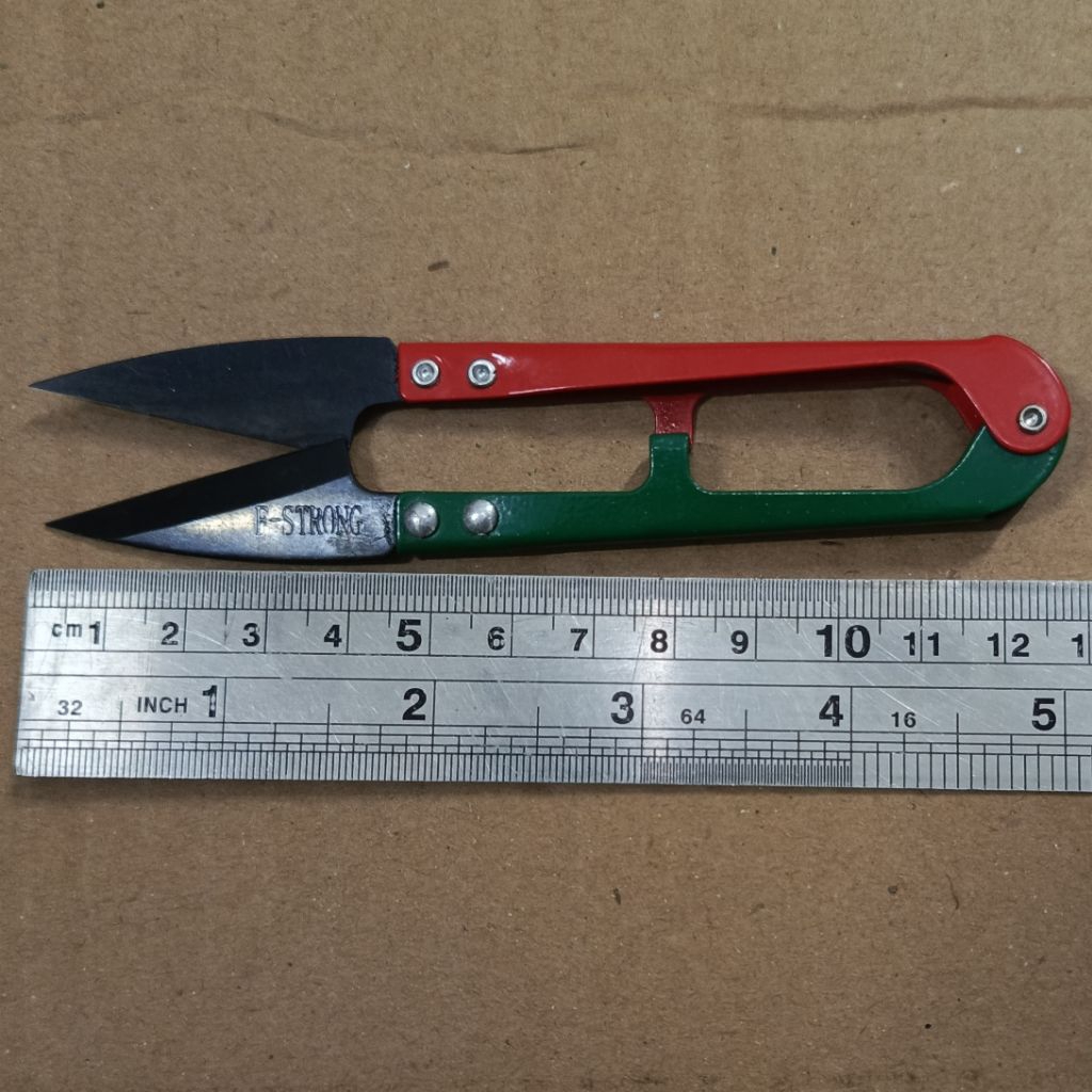 Gunting benang besar cekris thread cutter F-STRONG 999 XL merah-hijau