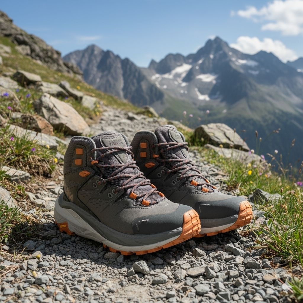 HOKA KAHA 2 MID DARK GREY // HOKA SEPATU GUNUNG DAN HIKING