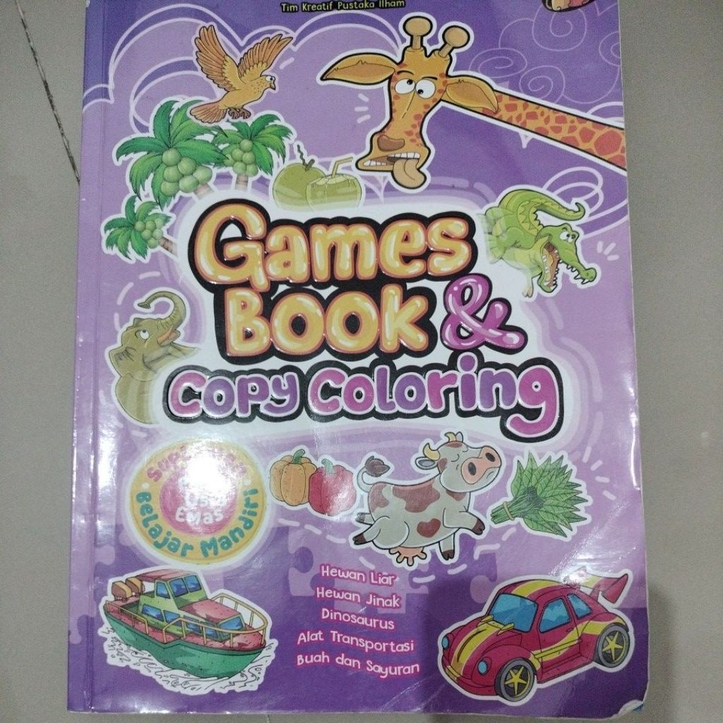 Preloved buku belajar menulis dan mewarnai