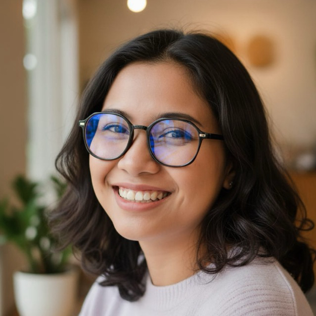 Frame Kacamata Geometris Segi Enam KT262 Anti Blue Ray / Lensa Minus Photocromic / Custom Resep